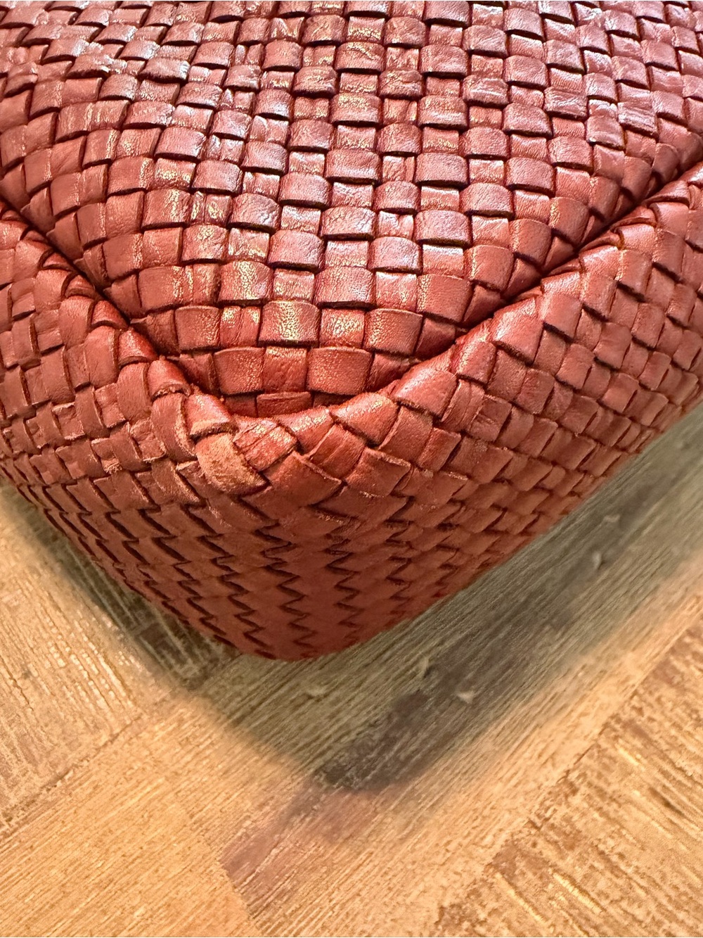 Clare V Marisol Diagonal Woven Crossbody Bag in Toffee - Picture 11 of 11